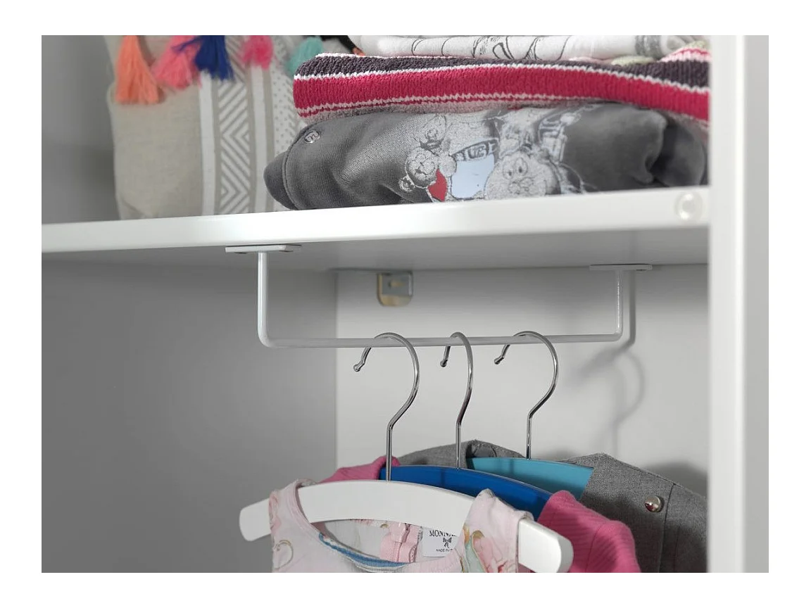 Armario infantil 1 puerta cabaña playa madera lacada verde menta Camila