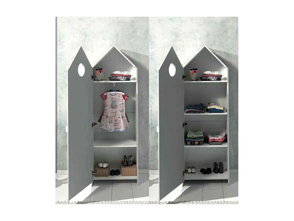 Armoire Enfant 4 Niveaux "Casami" 171cm Menthe