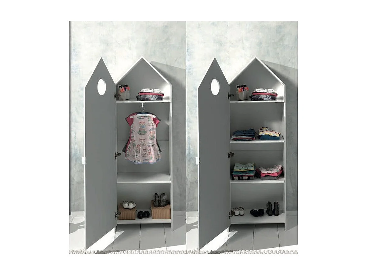 Armoire Enfant 4 Niveaux "Casami" 171cm Menthe