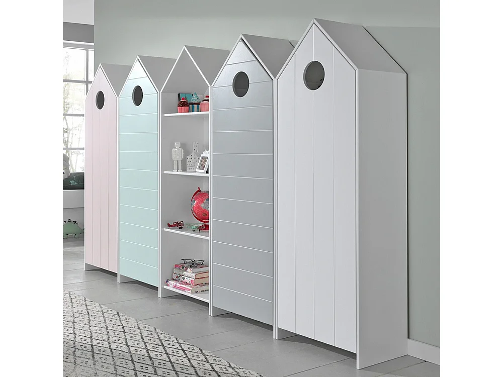 Armoire Enfant 4 Niveaux "Casami" 171cm Menthe