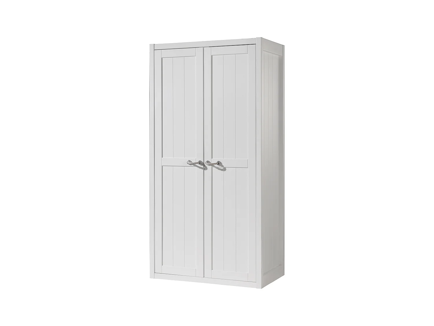 Lewis wit gelakte houten 2-deurskast