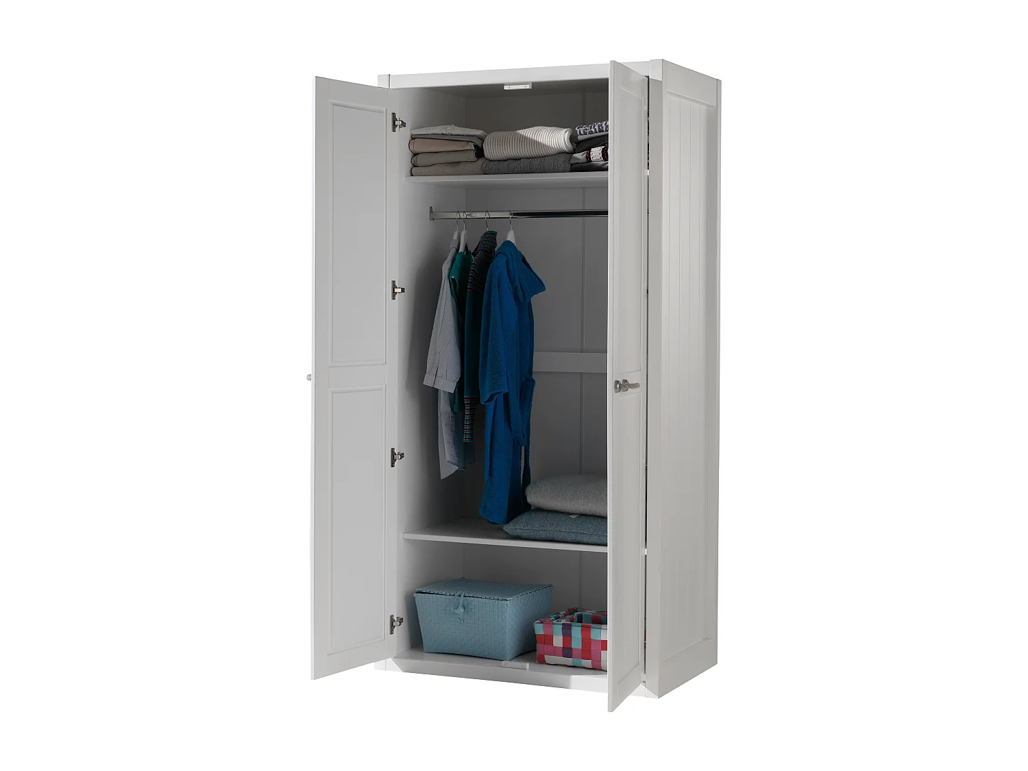 Armoire 2 Portes "Lewis" 200cm Blanc