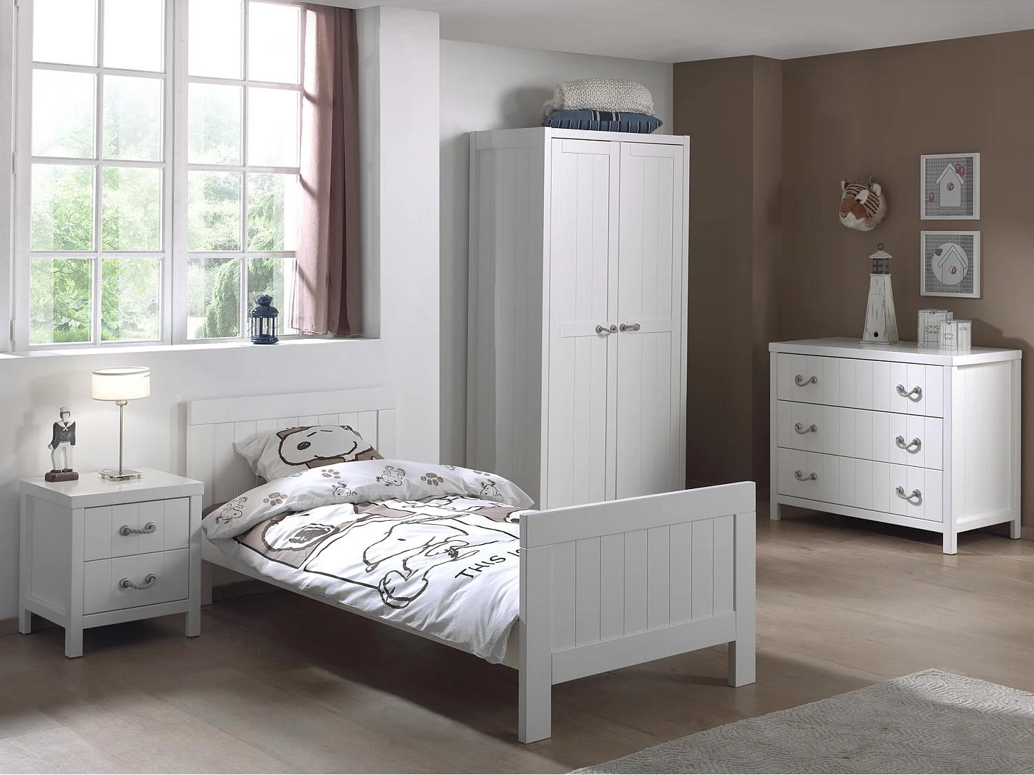 Armoire 2 Portes "Lewis" 200cm Blanc