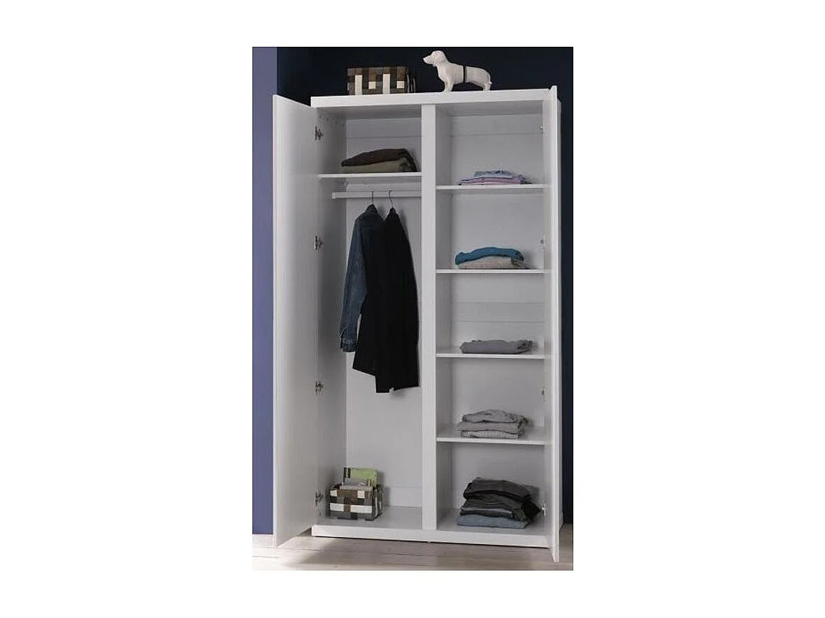 Armoire 2 Portes "Lara" 204cm Blanc