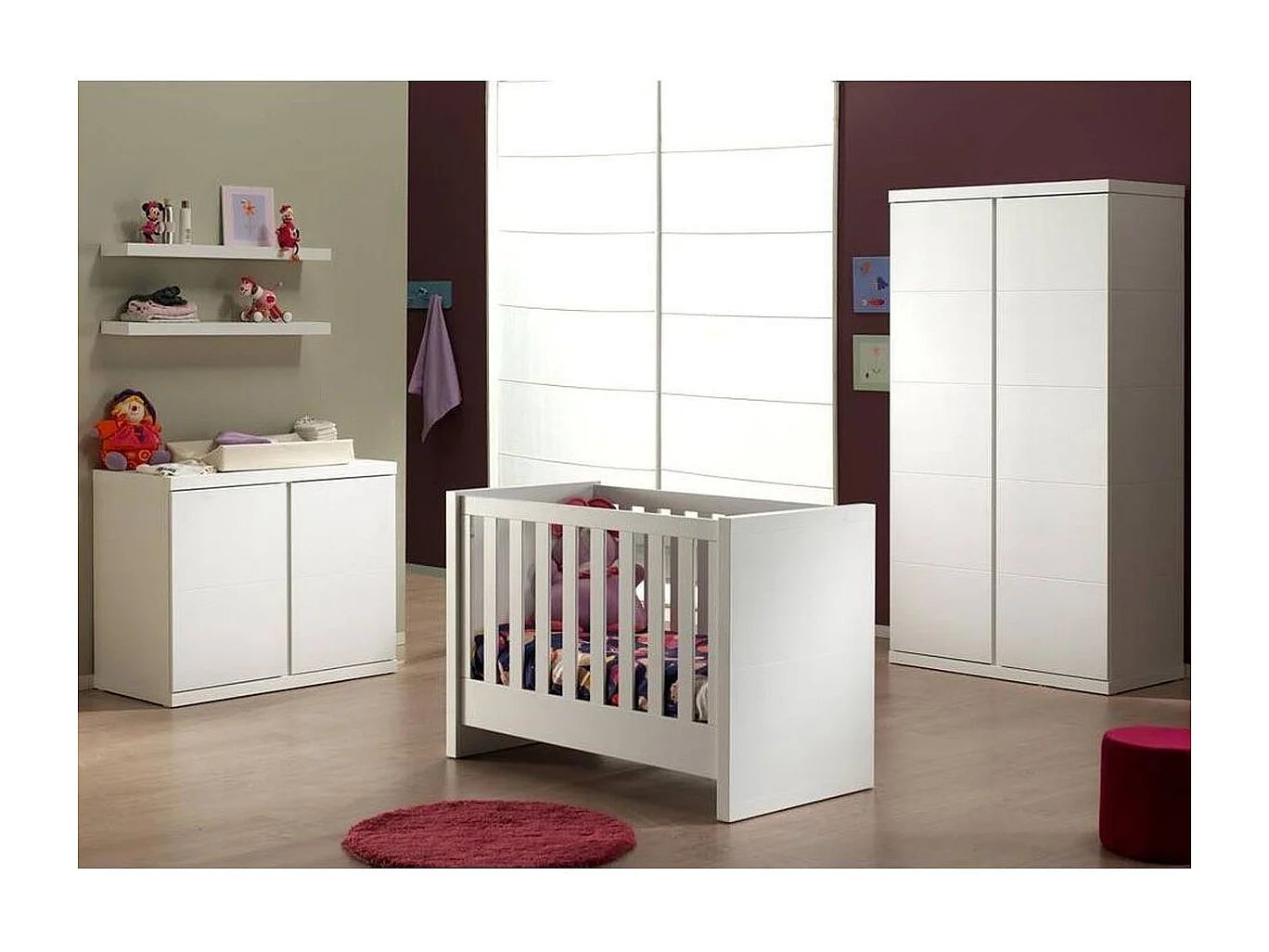 Armoire 2 Portes "Lara" 204cm Blanc