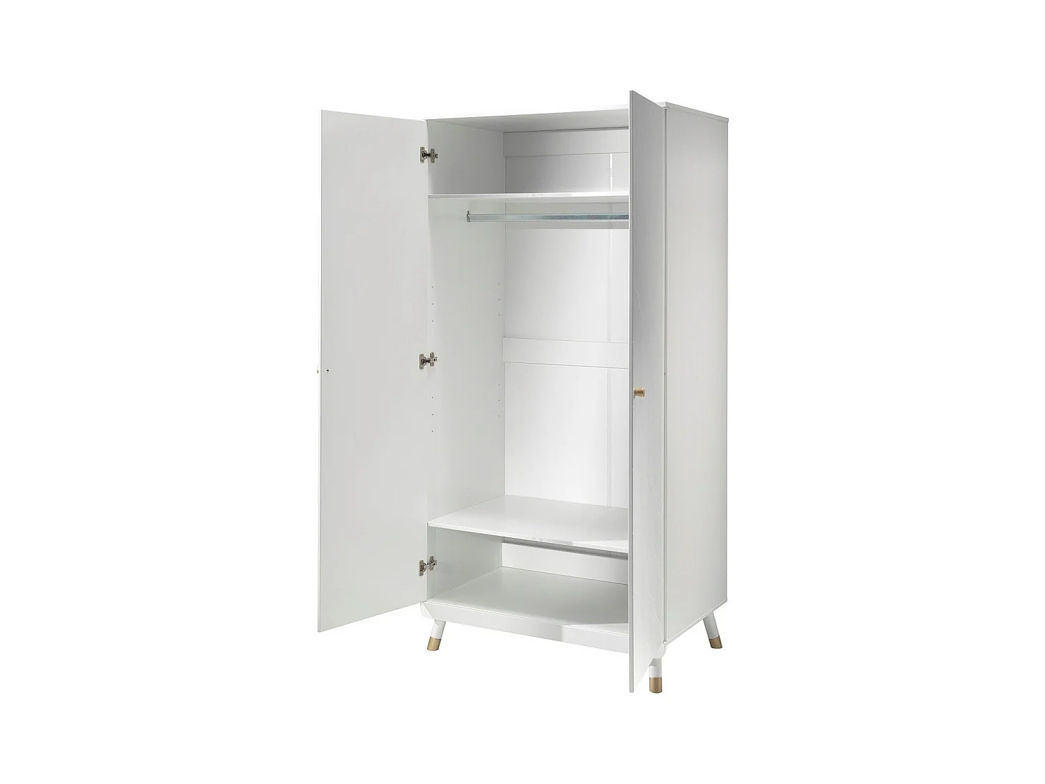 Armoire Enfant 2 Portes "Billy" 200cm Blanc