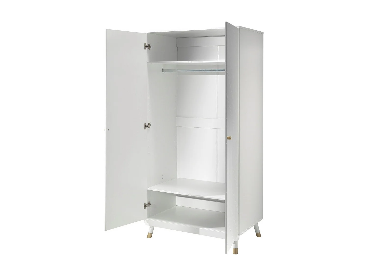 Armoire Enfant 2 Portes "Billy" 200cm Blanc