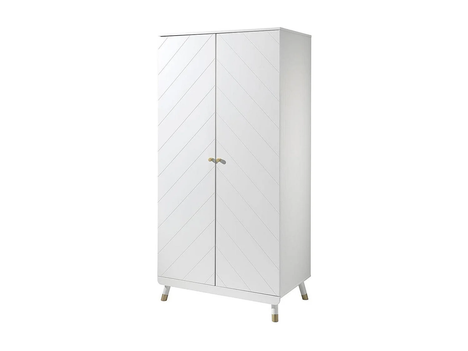 Armoire Enfant 2 Portes "Billy" 200cm Blanc