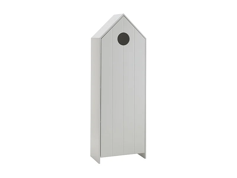 Armoire Enfant 4 Niveaux "Casami" 171cm Blanc
