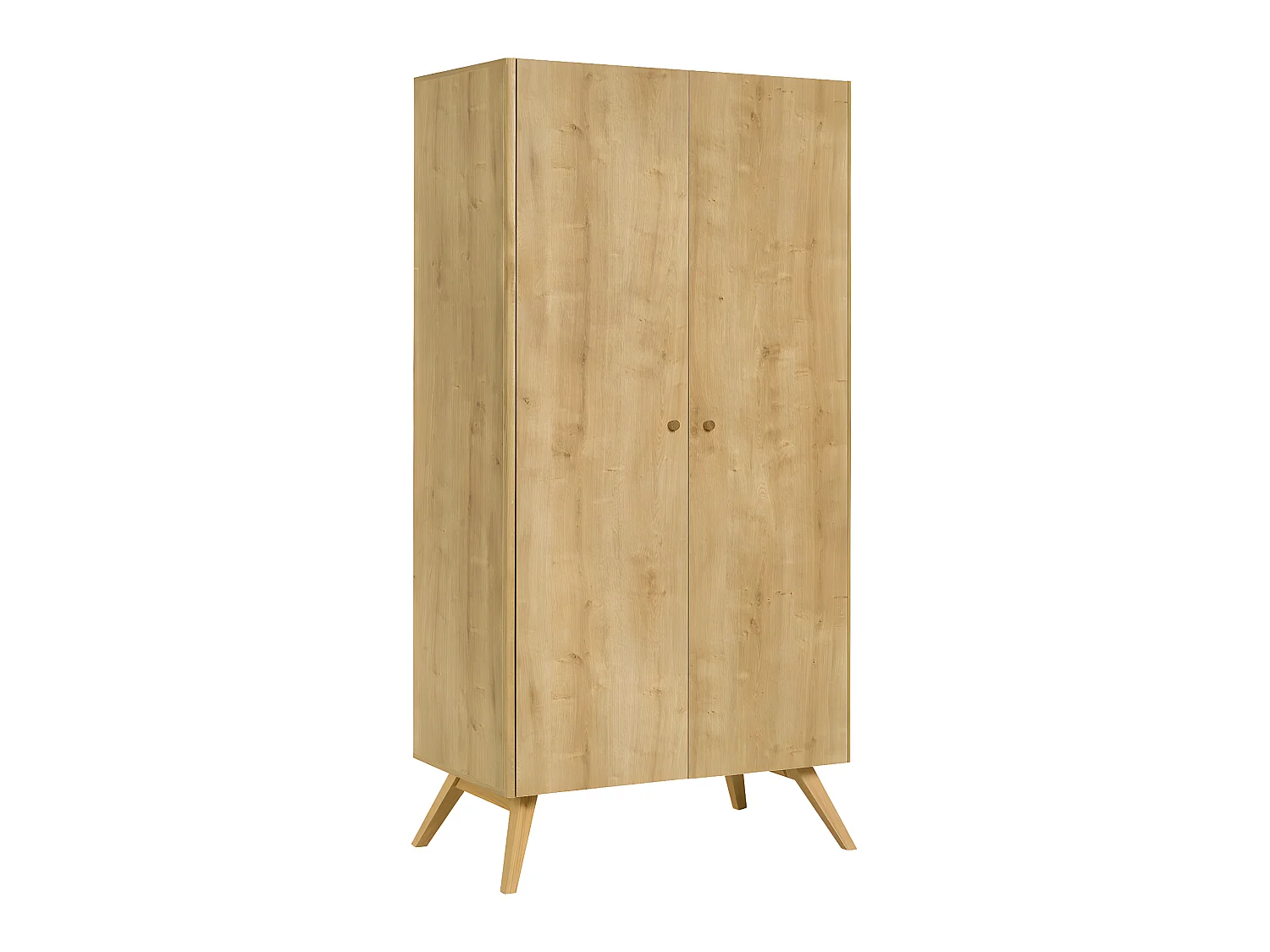 Armoire 2 portes Nature Bois