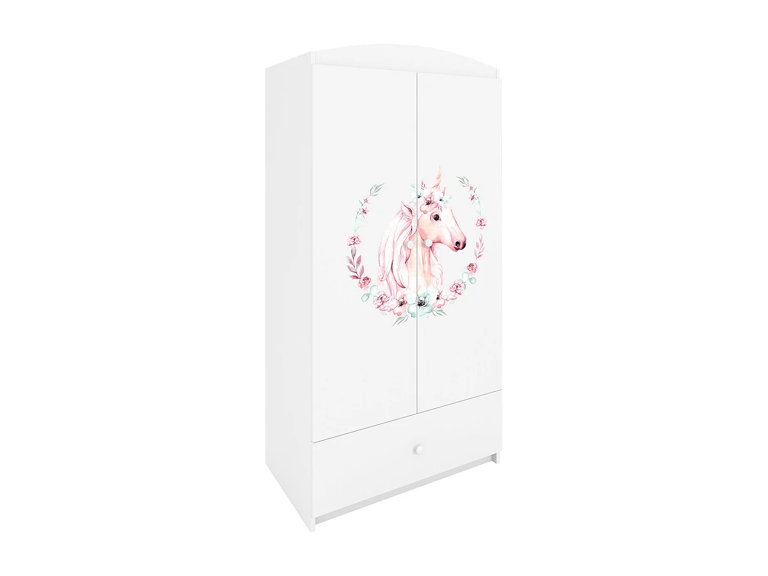 Armário 2 portas 1 gaveta branco 187cm