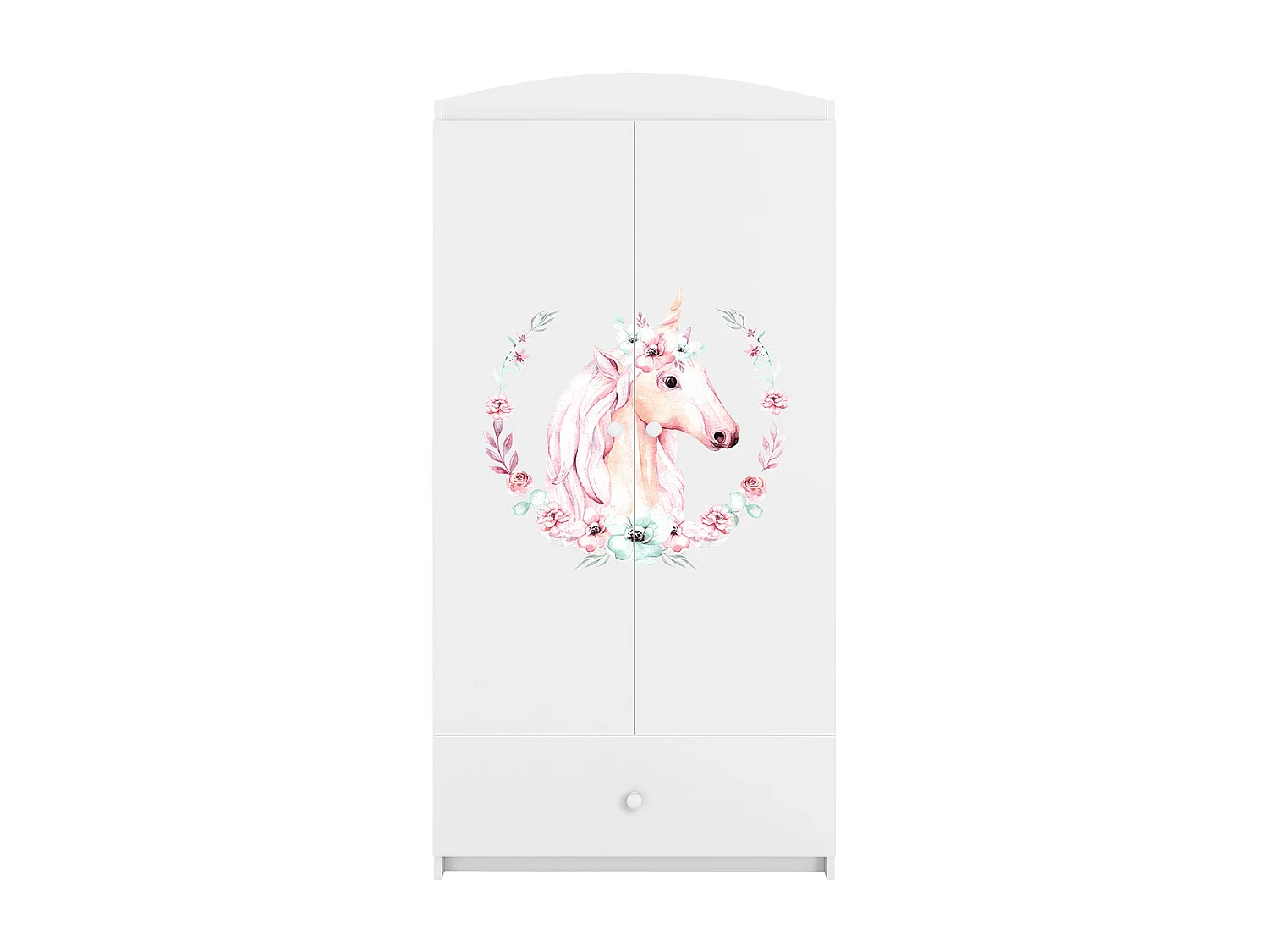 Armário 2 portas 1 gaveta branco 187cm