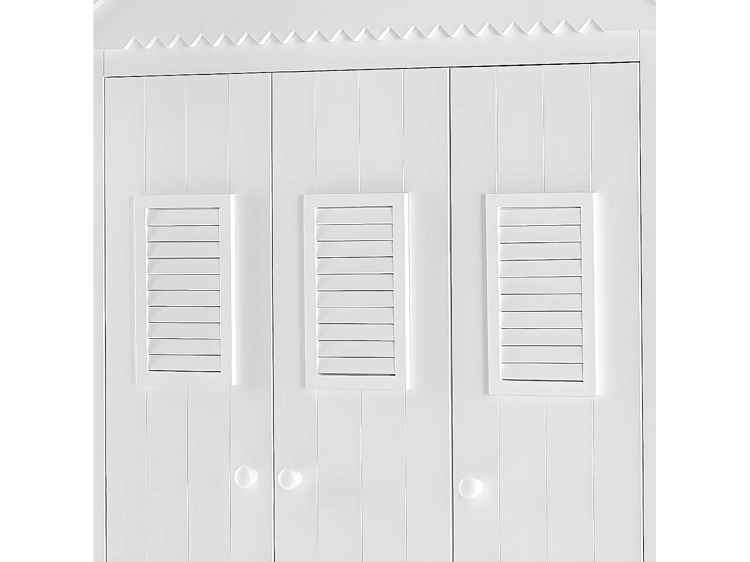 Armoire 3 portes Marsylia MDF Blanc