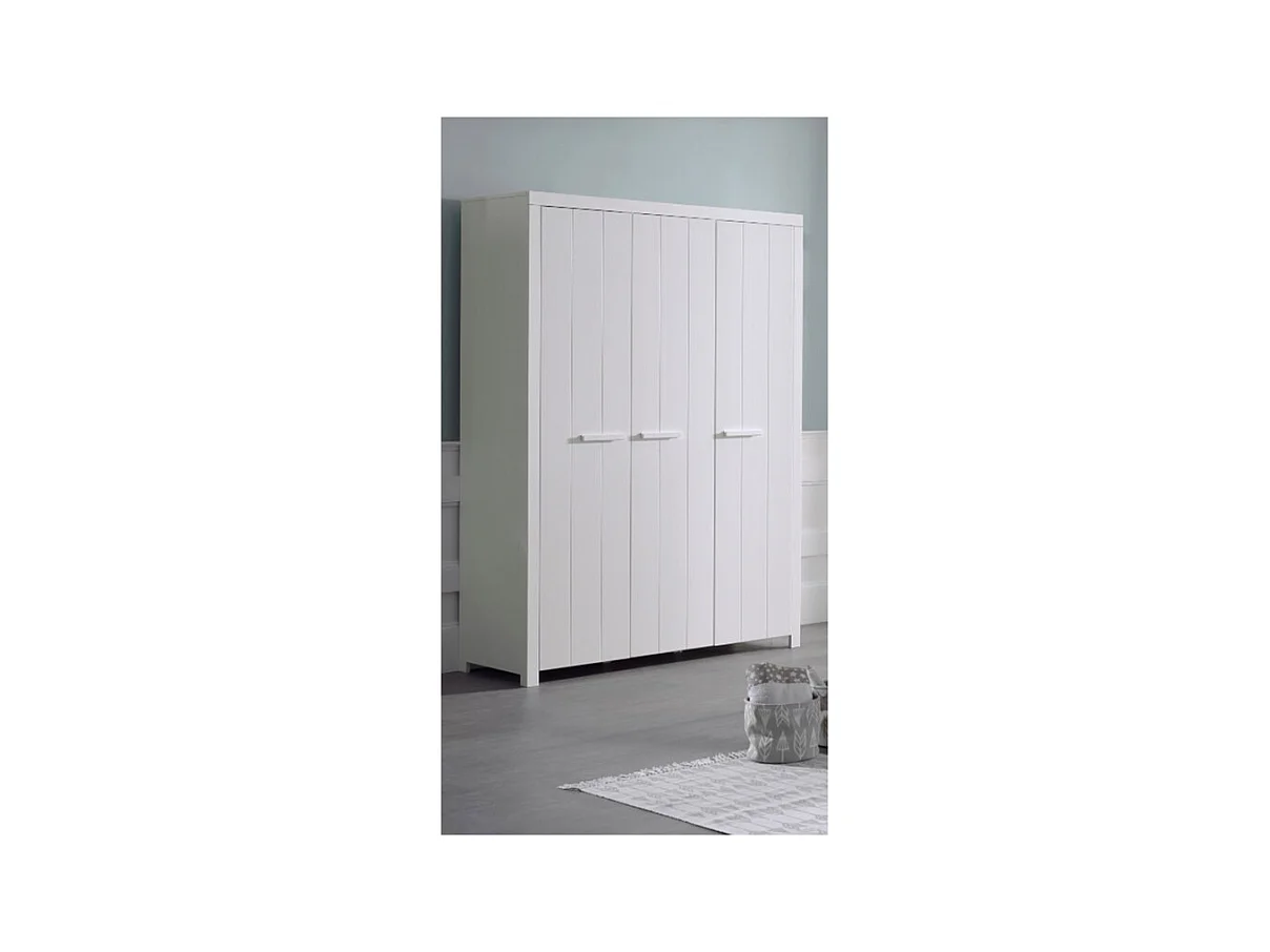 Armoire 3 Portes "Erik" 205cm Blanc