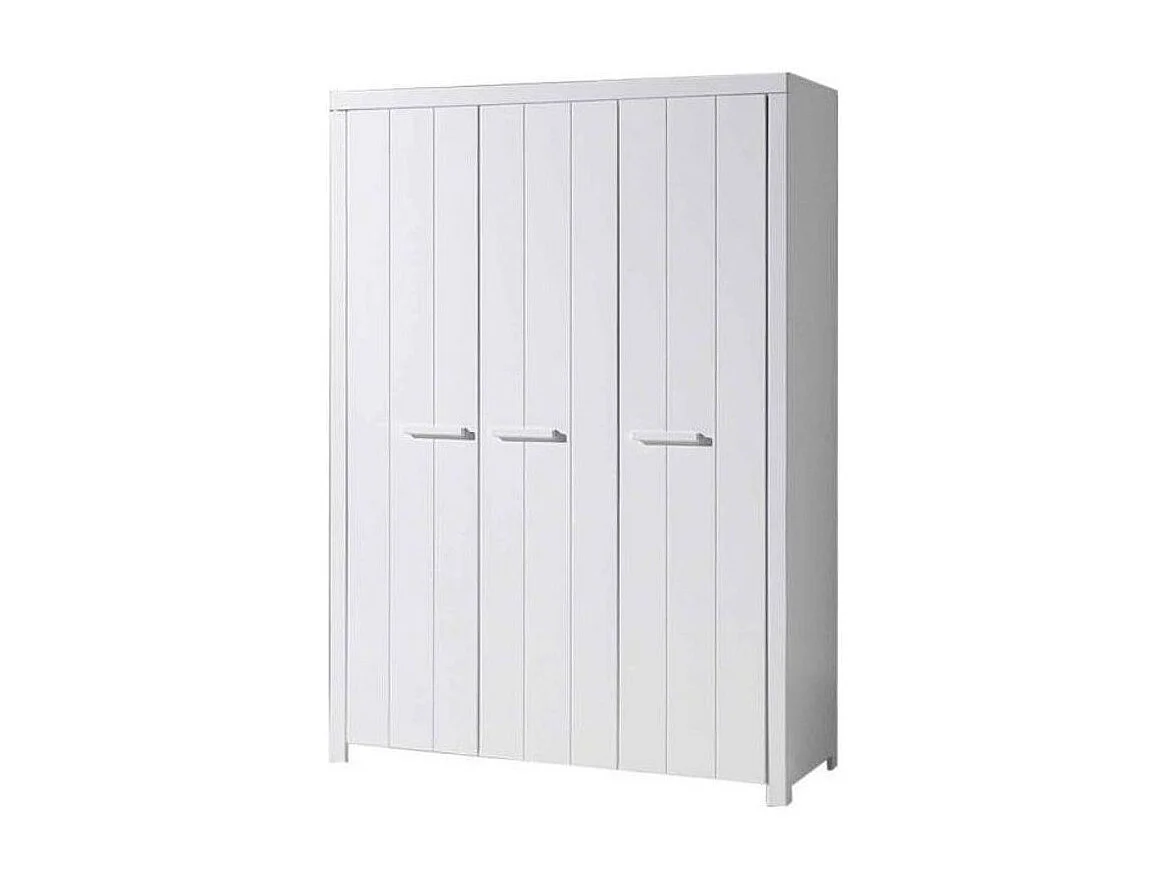 Armoire 3 Portes "Erik" 205cm Blanc