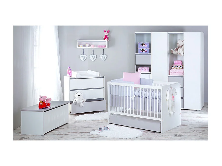 Armoire 3 portes LittleSky by Klups Dalia - Blanc