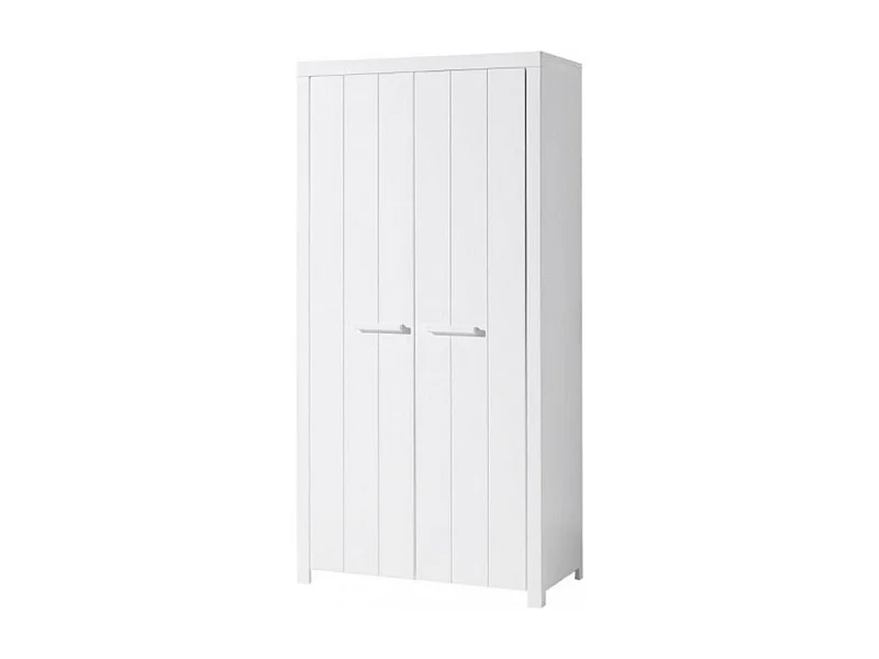 Armoire 2 Portes "Erik" 205cm Blanc