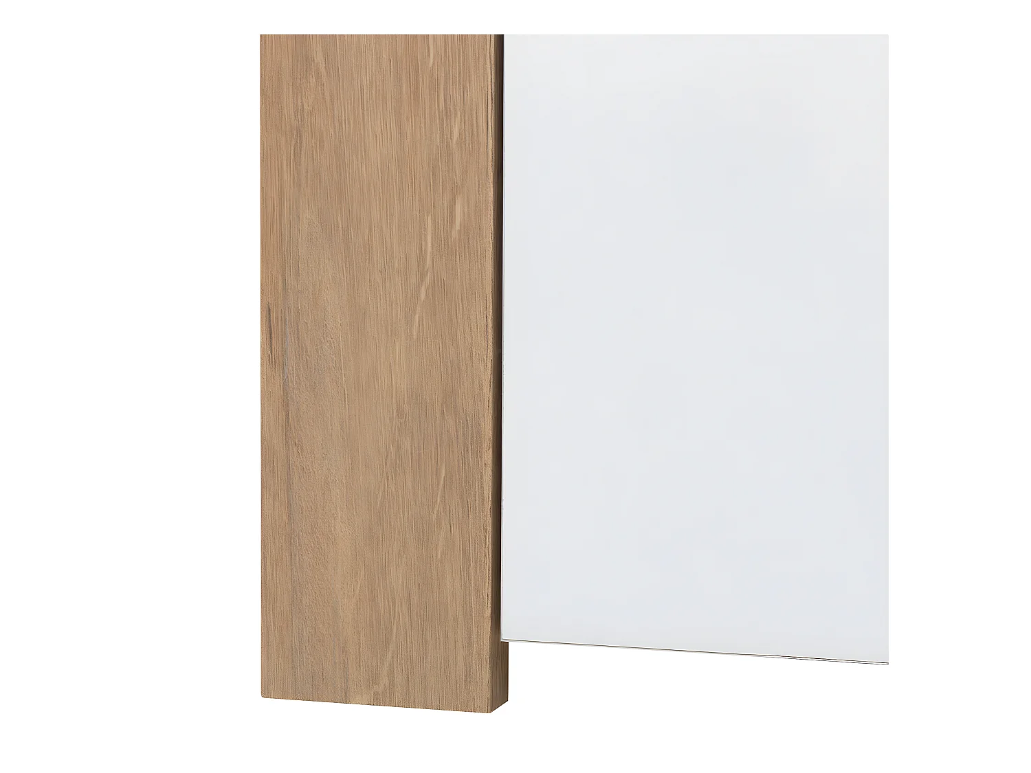 Nora Wit en Hout 1-deurs 1-lade hoge kast