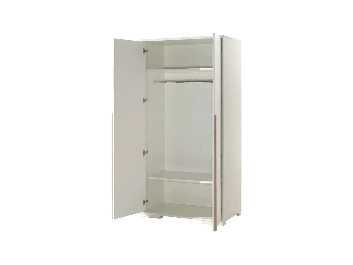 Armoire 2 Portes "London" 195cm Blanc