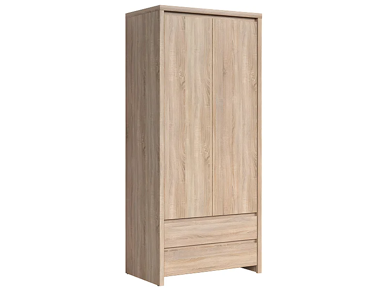 Soren 2-deurs kledingkast 2 laden Hout