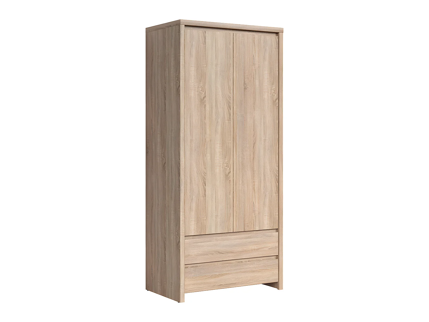 Armoire 2 portes 2 tiroirs Soren Bois