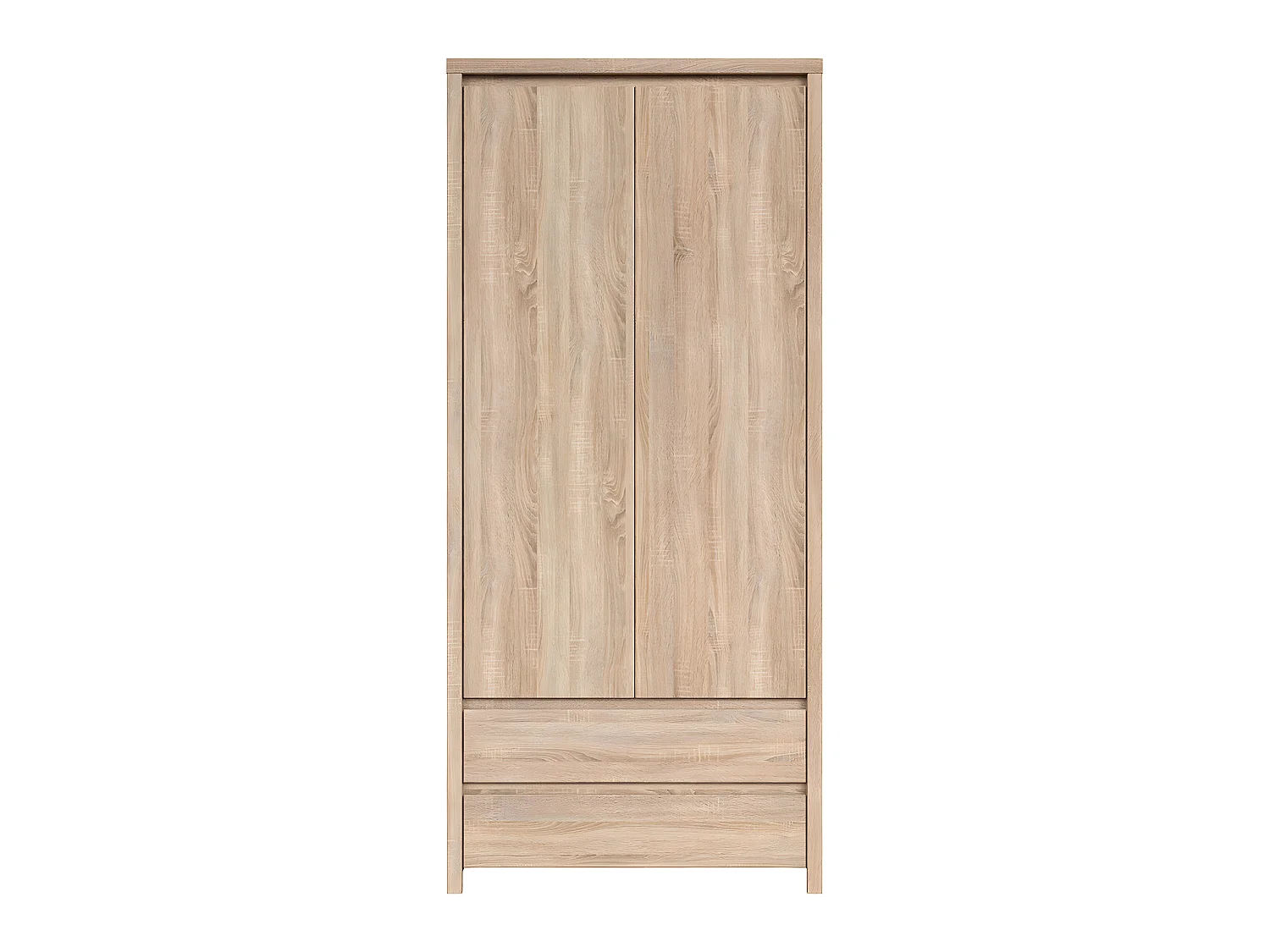 Armoire 2 portes 2 tiroirs Soren Bois