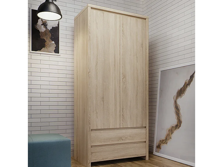 Armario 2 puertas 2 cajones Soren Madera