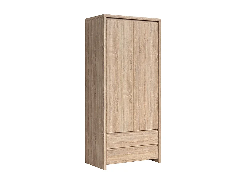 Soren 2-deurs kledingkast 2 laden Hout