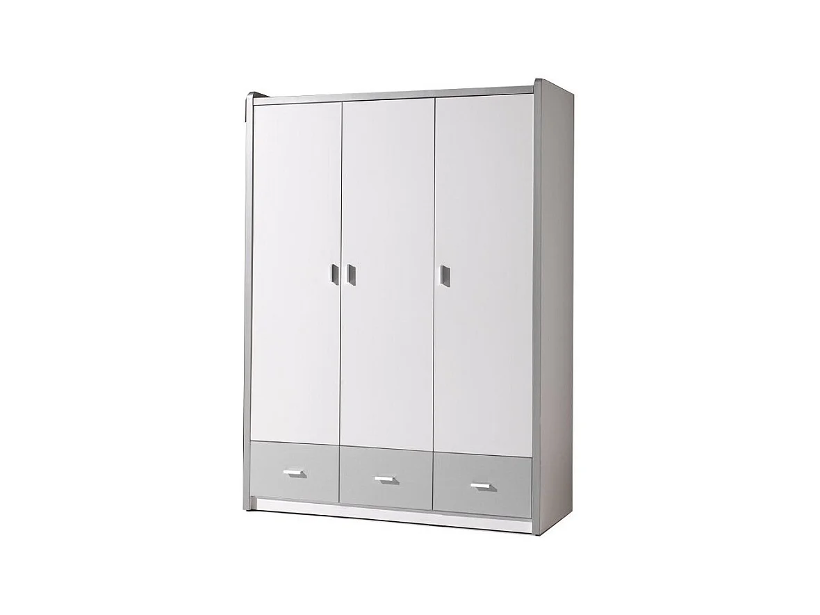 Armoire 3 Portes "Bonny" 202cm Gris