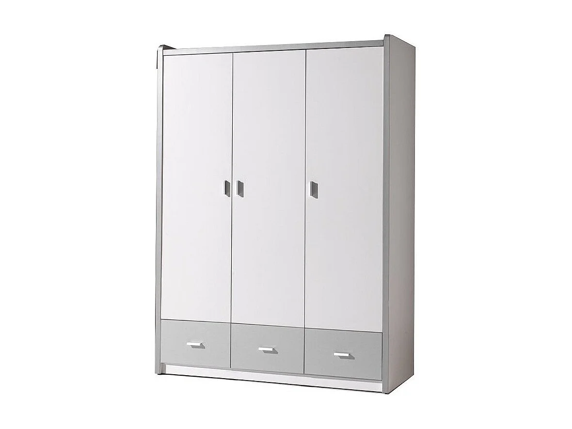 Armoire 3 Portes "Bonny" 202cm Gris