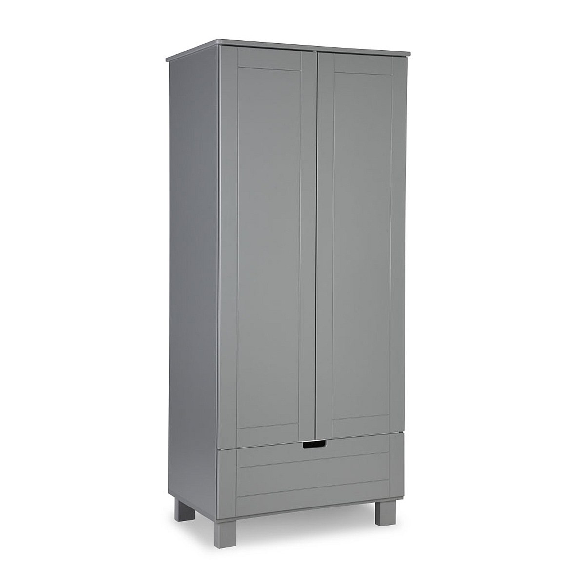 Armoire 2 portes 1 tiroir Iwo Gris