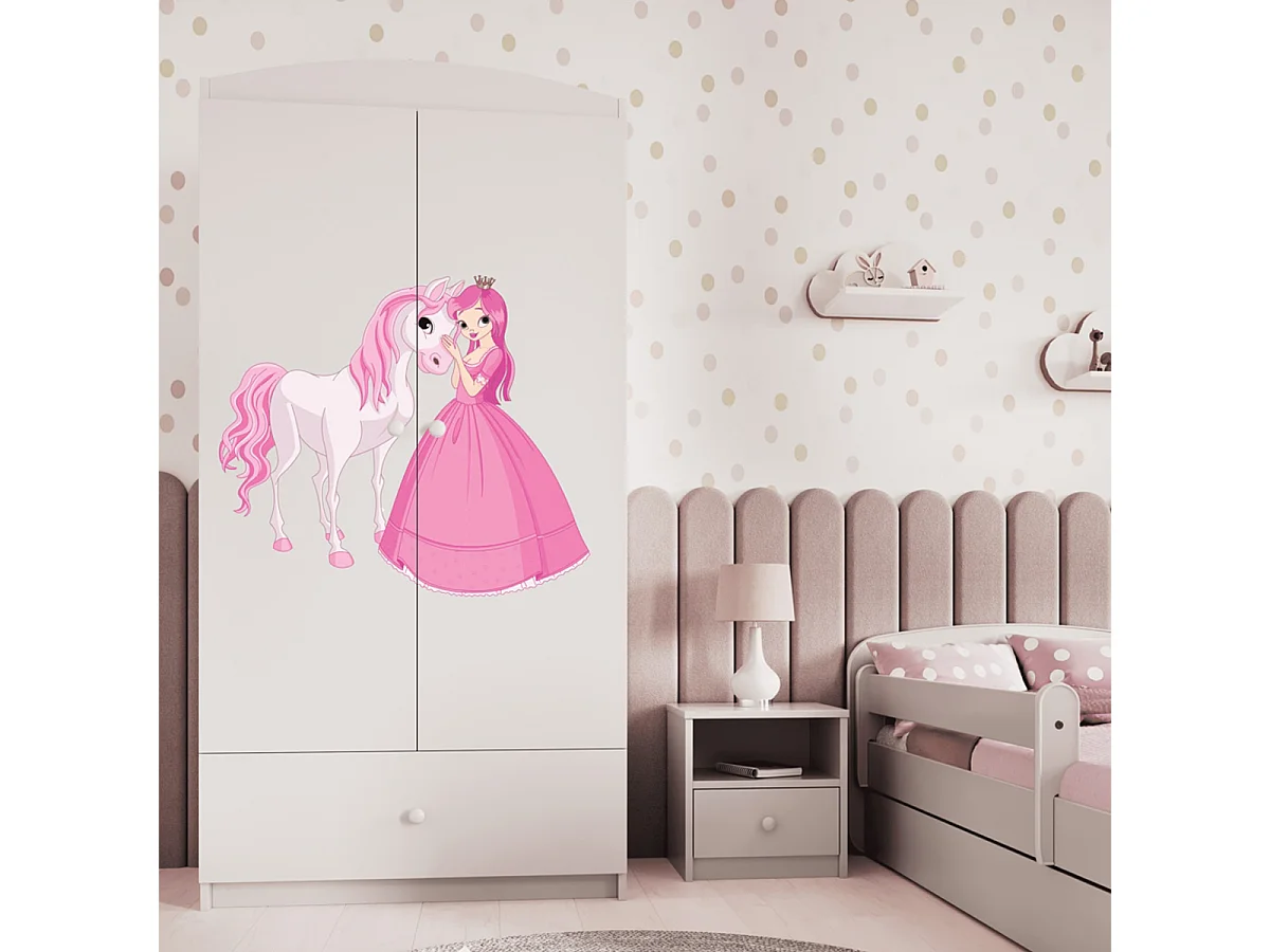 Armário 2 portas 1 gaveta branco 187cm