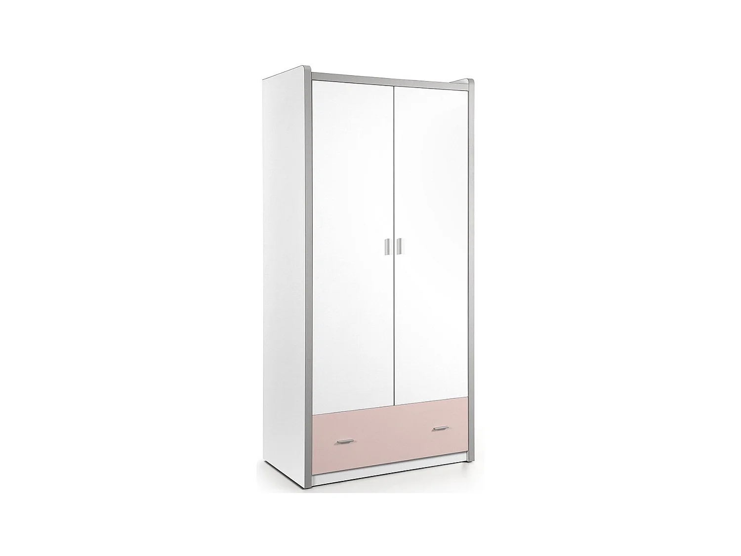 Armoire 2 Portes "Bonny" 202cm Rose