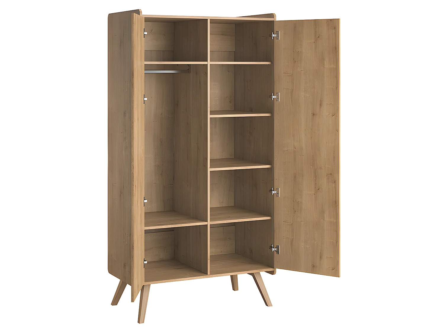 Kleiderschrank 2-türig Vox Vintage Holz