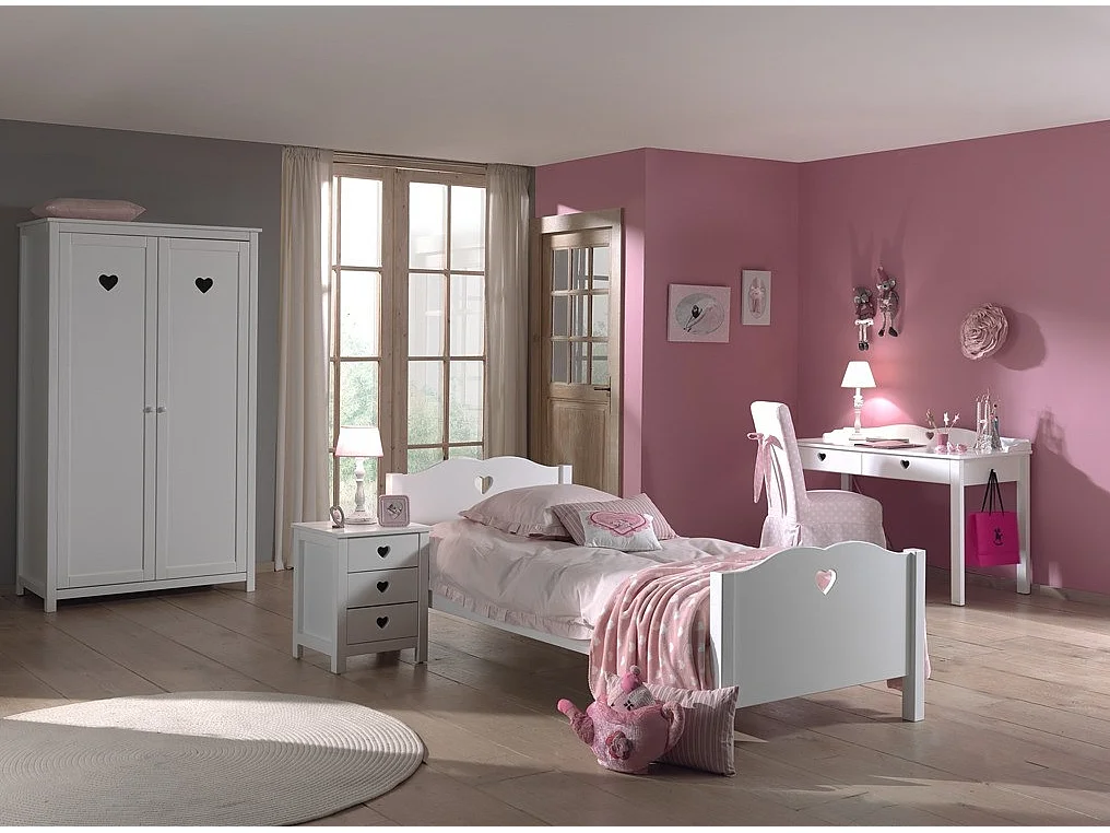 Armoire 2 Portes "Amori" 190cm Blanc