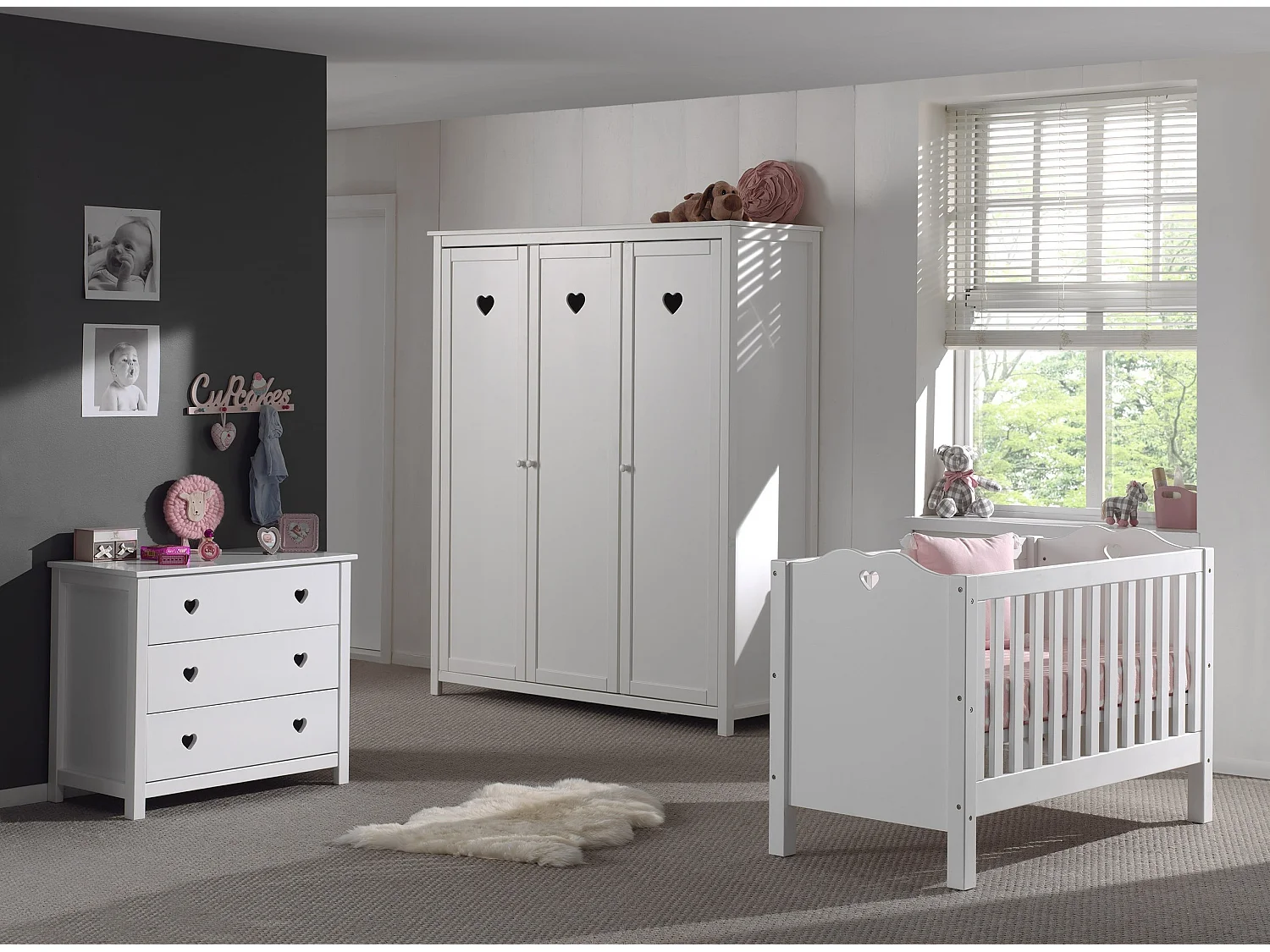 Armoire 2 Portes "Amori" 190cm Blanc