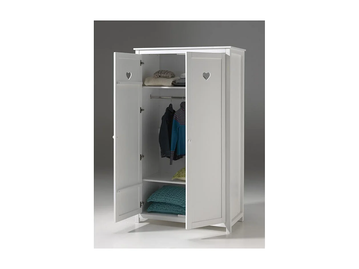 Armoire 2 Portes "Amori" 190cm Blanc