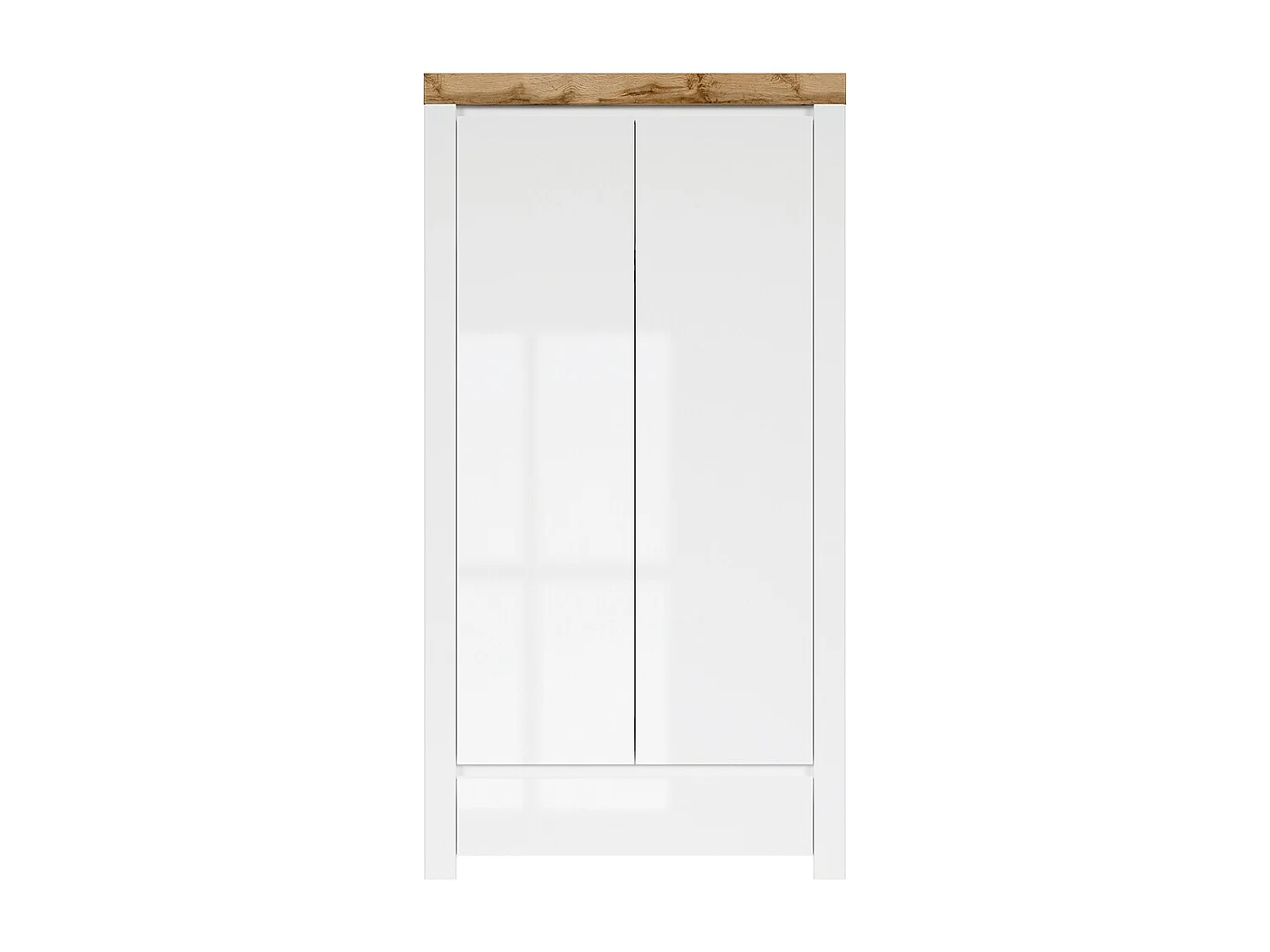 Armoire 2 portes 1 tiroir Hella Blanc et Boi