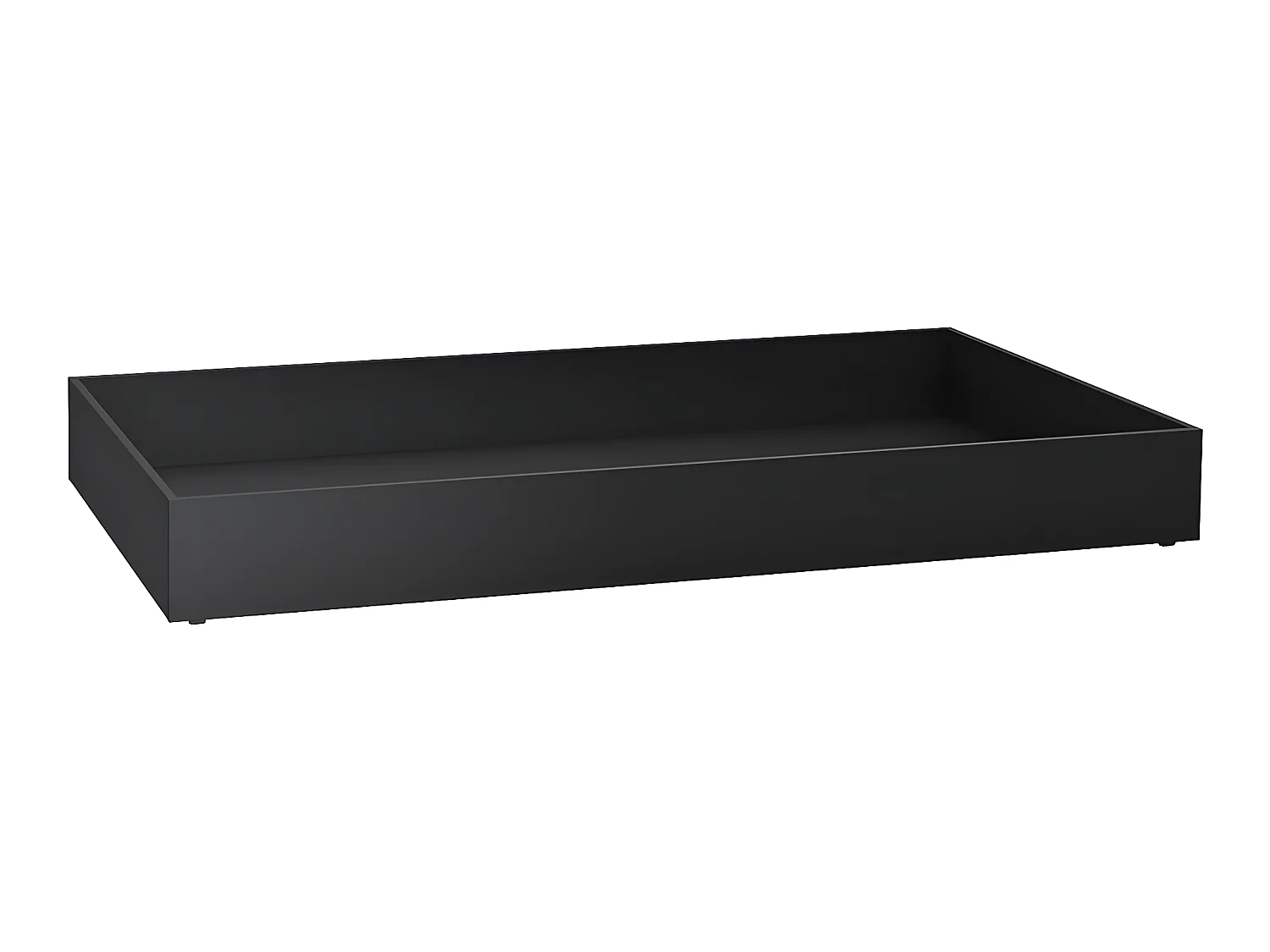 Lit coffre 90x200cm sommier inclus et tiroir de lit Young User Noir