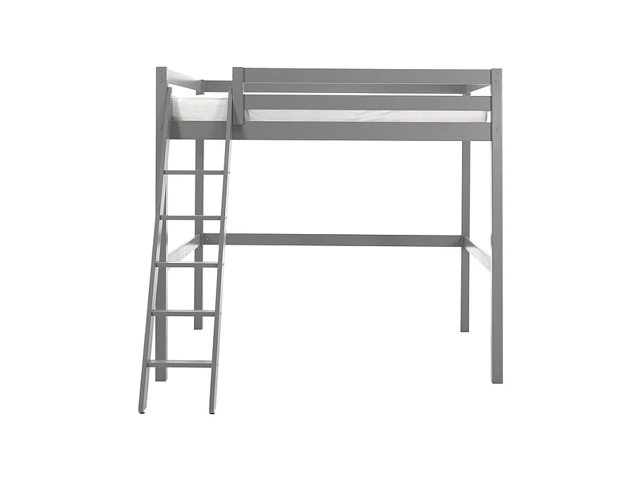 Lit Mezzanine "Pino" 140x200cm Gris