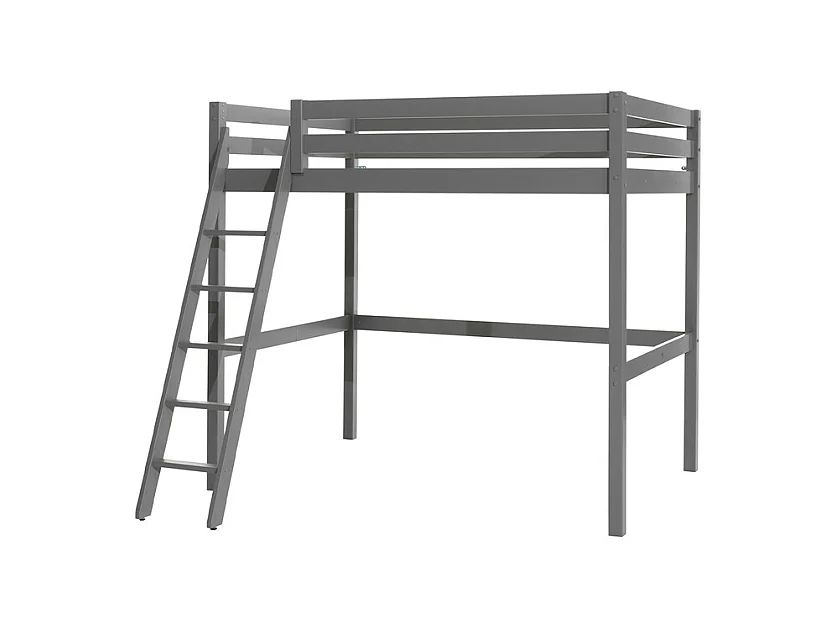 Lit Mezzanine "Pino" 140x200cm Gris