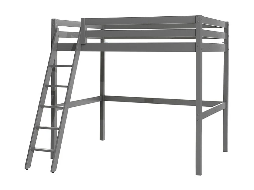 Lit Mezzanine "Pino" 140x200cm Gris