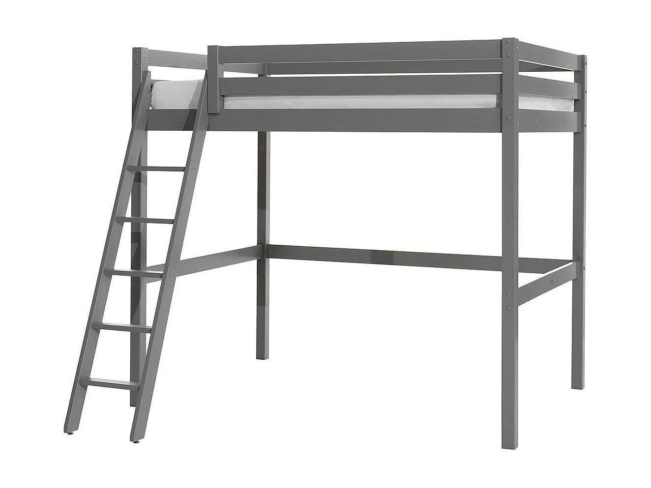 Lit Mezzanine "Pino" 140x200cm Gris