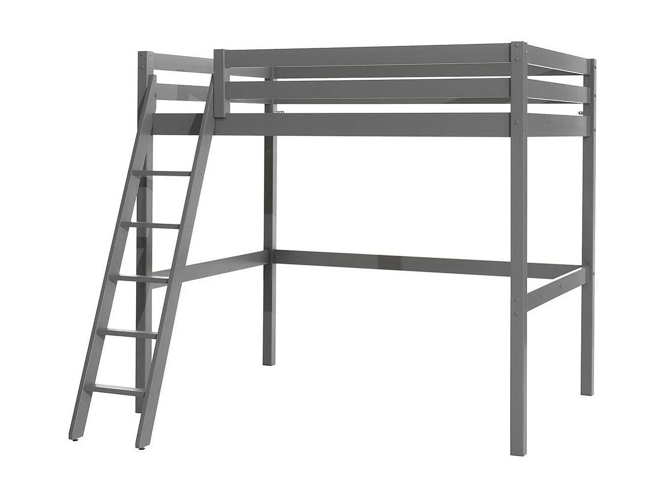 Lit Mezzanine "Pino" 140x200cm Gris
