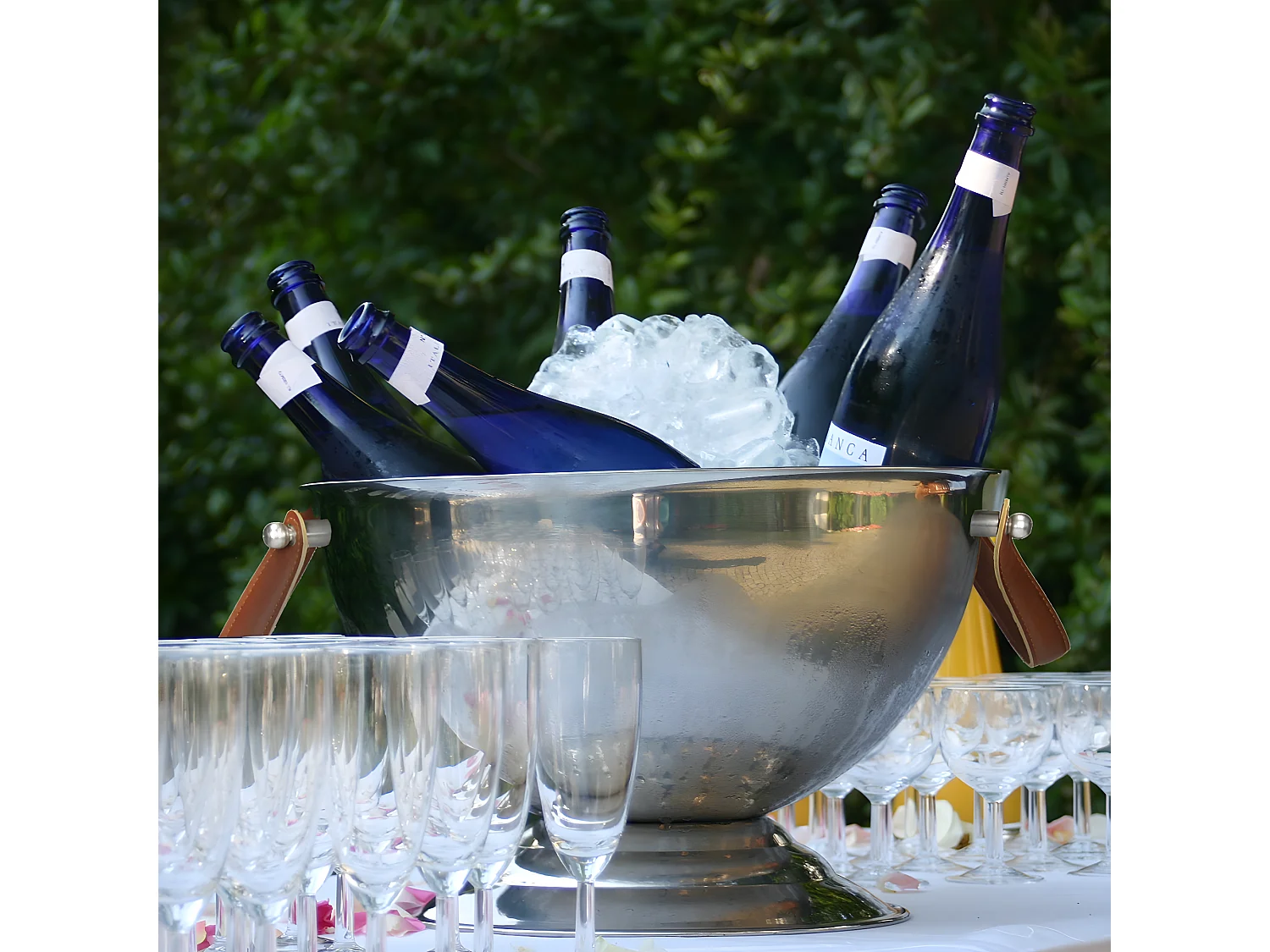 Seau à champagne récipient à glaçons refroidisseur bouteilles ECD Germany