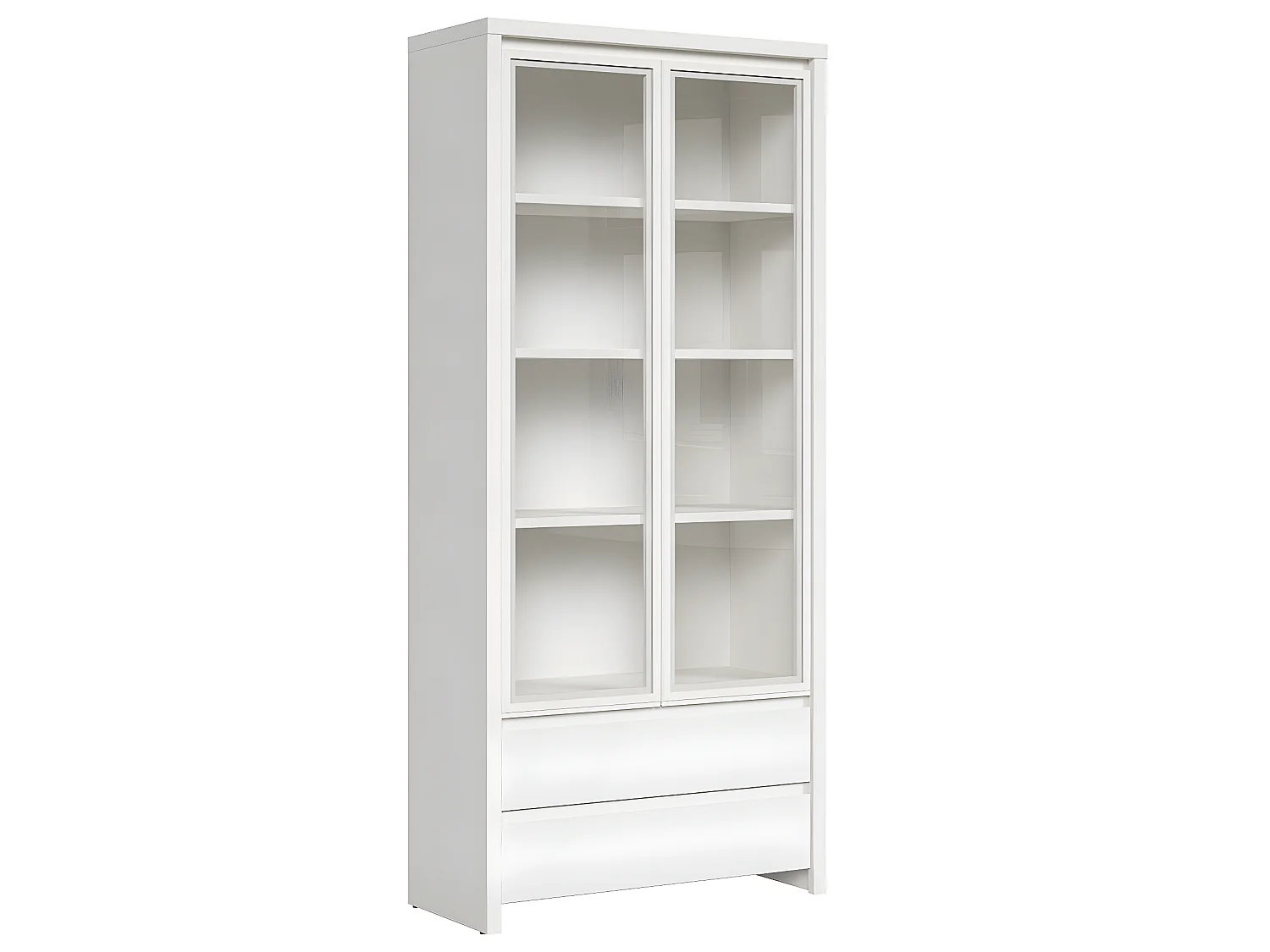 Vaisselier 2 portes 2 tiroirs Soren Blanc