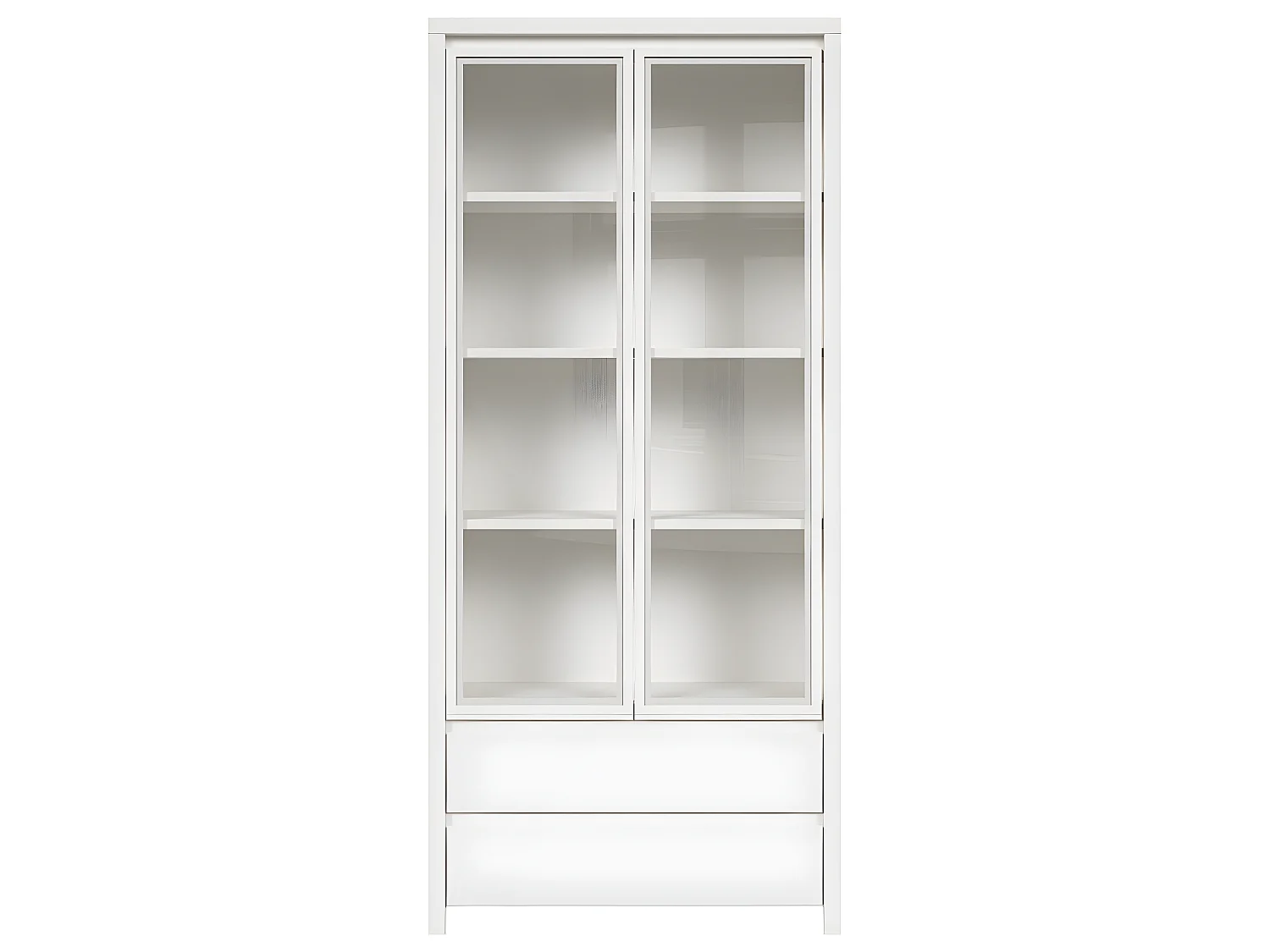 Vaisselier 2 portes 2 tiroirs Soren Blanc