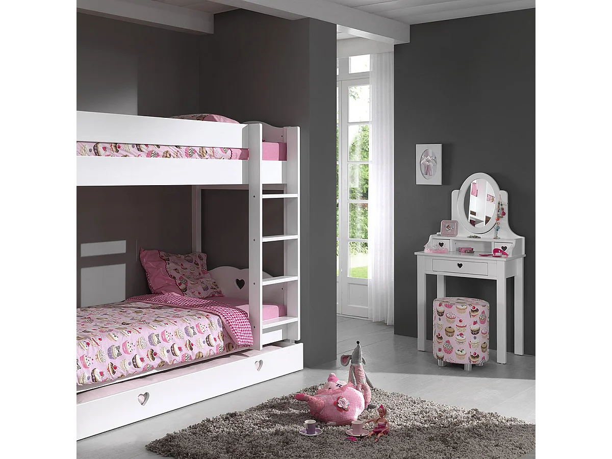 Coiffeuse "Amori" Blanc