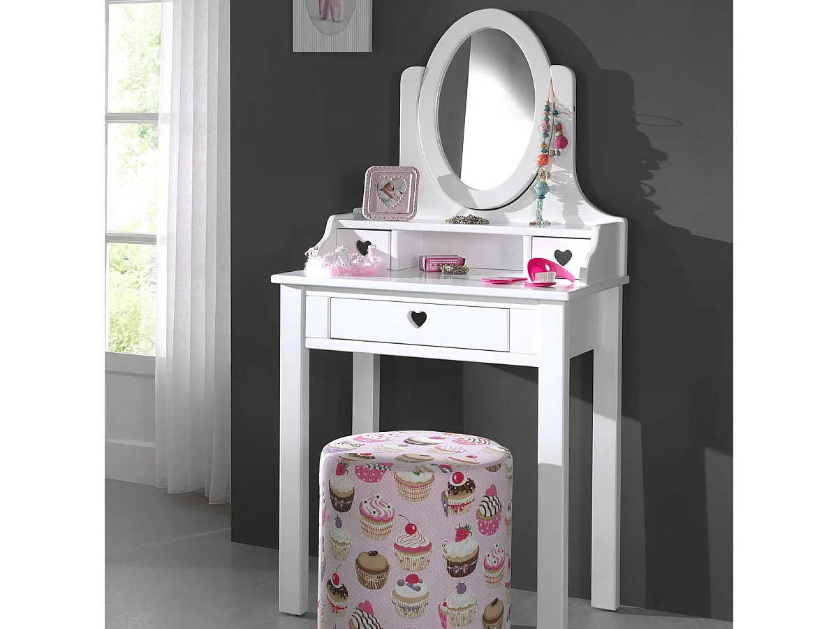 Coiffeuse "Amori" Blanc