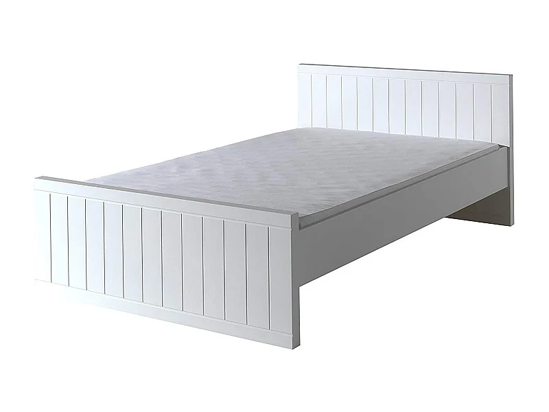 Cama Robin de madera lacada en blanco 120x200 cm